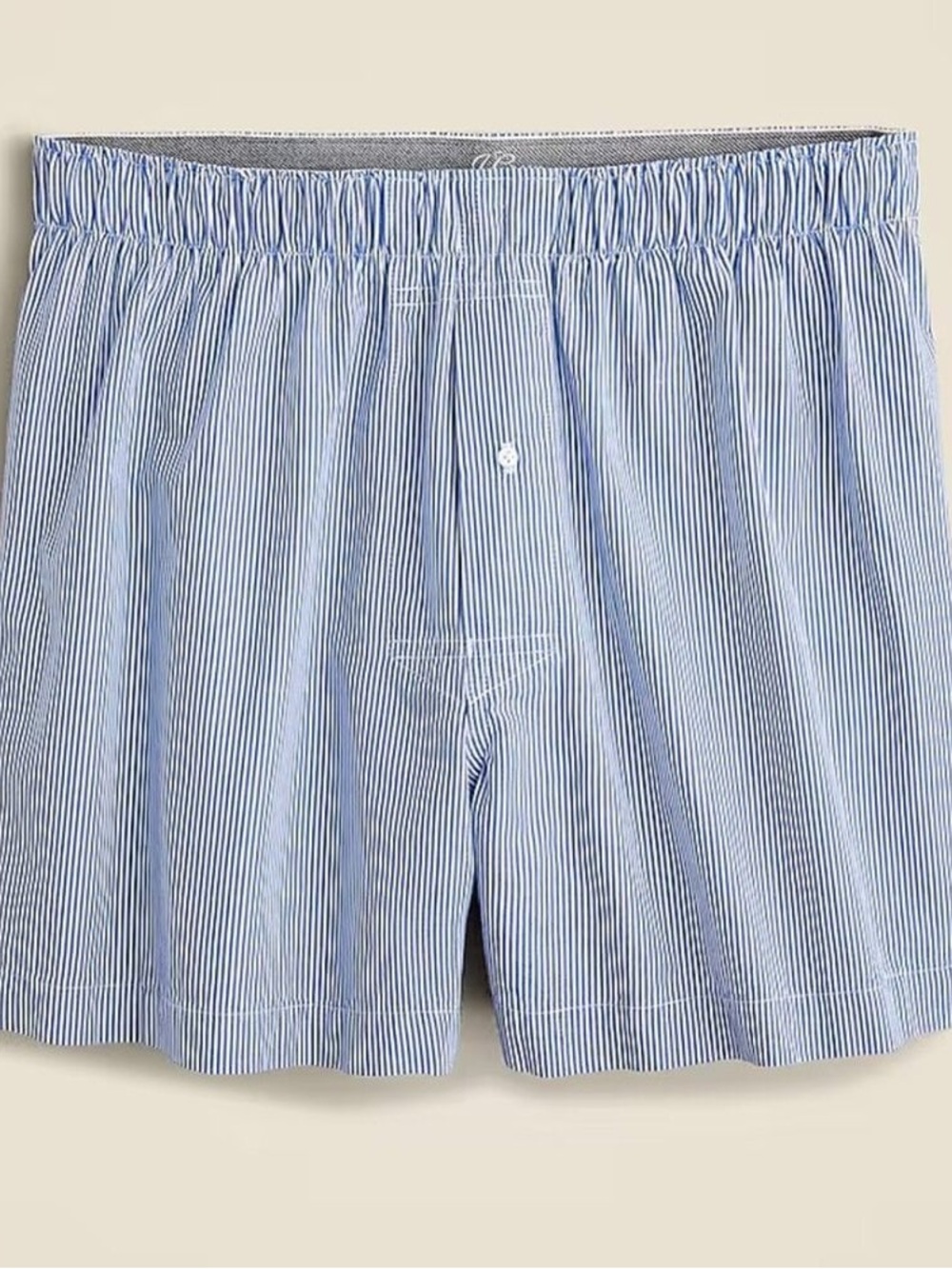 Men's Blue Pinstripe Cotton Boxer Shorts